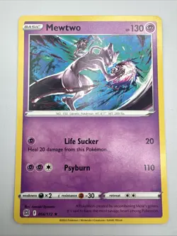 Pokemon - Mewtwo - 056/172 - Rare - Sword & Shield: Brilliant Stars - NM/M - Image 1