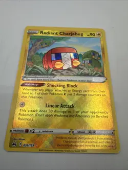 Pokemon NM Holo Radiant Charjabug 051/159 Radiant Rare Crown Zenith - Image 2
