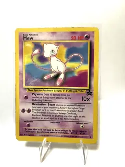Vintage Pokemon Card TCG Mew #8 Black Star Promo 151 2000 WOTC HP/DMG - Image 1