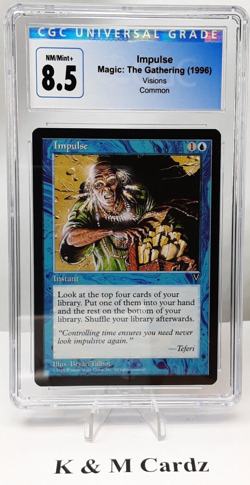 MTG - Visions - Impulse - Graded - CGC 8.5 - Image 1