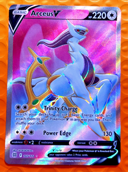 Pokemon TCG Arceus V (Full Art) 165/172 Swsh09: Brilliant Stars Holo Ultra Rare - Image 1