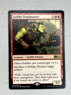 MTG | Goblin Trashmaster | Core Set 2019 | Near Mint (Rare) - Image 1