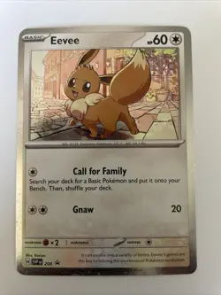 Eevee SVP200 – Black Star Promo – Cosmos Holo – Destined Rivals - Pokemon TCG NM - Image 1