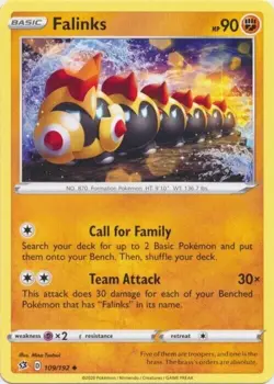 Pokemon - Falinks - 109/192 - Rebel Clash - NM/M - Image 1