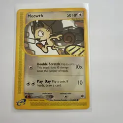 MEOWTH 121/165 EXPEDITION ENGLISH POKEMON NEAR MINT NON-HOLO - Image 1