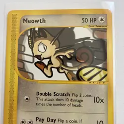 MEOWTH 121/165 EXPEDITION ENGLISH POKEMON NEAR MINT NON-HOLO - Image 4
