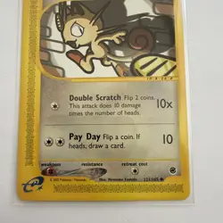 MEOWTH 121/165 EXPEDITION ENGLISH POKEMON NEAR MINT NON-HOLO - Image 5