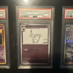 2023 Pokemon SV-P Japanese Yu Nagaba x PCG Campaign #066 Espeon PSA 10 GEM MINT - Image 1