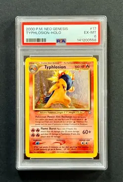 2000 Pokemon Neo Genesis #17/111 Typhlosion Holo PSA 6 Fresh Grade - Image 2
