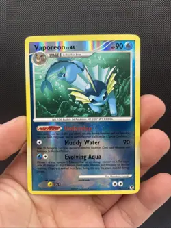 2009 Pokemon Platinum Rising Rivals Vaporeon Reverse Holo #34/111 NM - Image 1