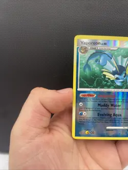 2009 Pokemon Platinum Rising Rivals Vaporeon Reverse Holo #34/111 NM - Image 5