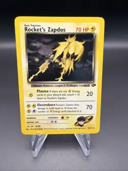 Rocket's Zapdos - Holo - 15/132 Gym Challenge - Pokemon TCG - 2000 - Image 1