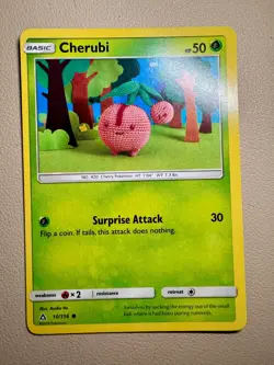 Pokemon TCG Cherubi #10/156 Common SM Ultra Prism NM - Image 1
