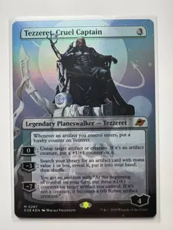 Tezzeret, Cruel Captain (Borderless FOIL) #287 MYTHIC Edge of Eternities NM ENG - Image 1