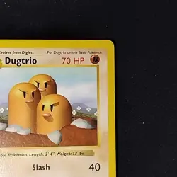 Pokemon TCG Dugtrio Base Set 19/102 Shadowless Rare LP - Image 3