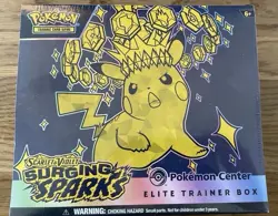 Pokemon Scarlet & Violet Surging Sparks Elite Trainer Box Pokemon Center Pikachu - Image 2