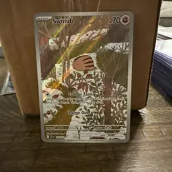 Pokemon TCG Swinub 165/159 Sv09: Journey Together near mint ships fast - Image 1