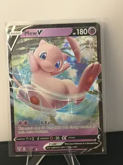 Mew V Holo 69/189 Darkness Ablaze LP Pokemon TCG - Image 1