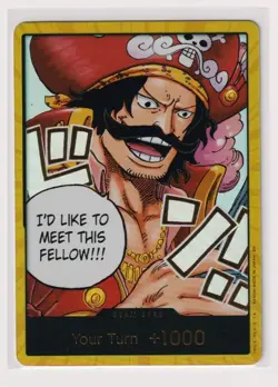 Carrying On His Will #OP04-038 DON!! Card (Gol.D.Roger) (Gold) - Image 1