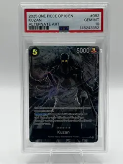 Kuzan OP10-082 SR Royal Blood One Piece Card Game PSA 10 - Image 1