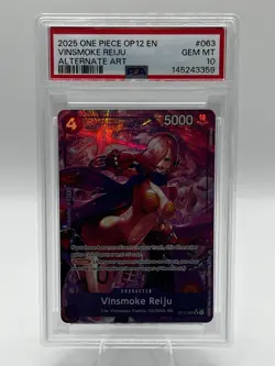 Vinsmoke Reiju OP12-063 SR Legacy of the Master One Piece English PSA 10 - Image 1