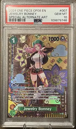 Jewelry Bonney (SP) ST02-007 Two Legends Foil PSA 10 One Piece TCG English 2024 - Image 1