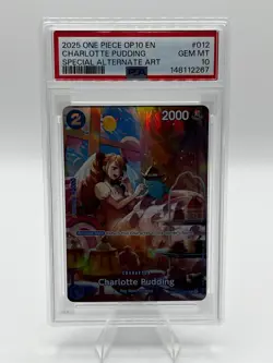 PSA 10 Gem Mint Charlotte Pudding SP OP10-Royal Blood ST12-012 EN One Piece - Image 1