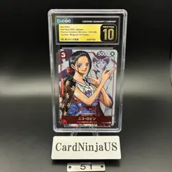 CGC 10 PRISTINE Nico Robin ST01-008 C 25th Edition Parallel ONE PIECE Card Game - Image 1
