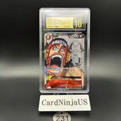 CGC 10 PRISTINE Usopp Parallel ST01-002 C 25th Edition ONE PIECE Card Game 231 - Image 1