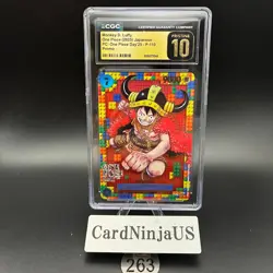CGC 10 PRISTINE Luffy P-110 Premium Card Collection ONE PIECE DAY 25 Japanese - Image 1