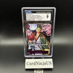 CGC 9 MINT Zoro-Juurou OP05-067 R 2nd ANNIVERSARY COMPLETE GUIDE Promo ONE PIECE - Image 1