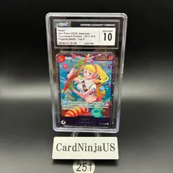 CGC 10 GEM MINT Hibari OP11-010 SR Flagship Battle Prize - ONE PIECE Card Game - Image 1
