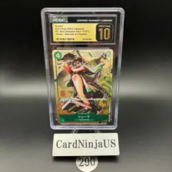 CGC 10 PRISTINE Ryuma P-072 One Piece card 290 Promo P Best Selection Vol. 3 - Image 1