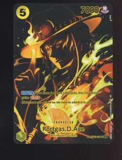 One Piece CCG Portgas.D.Ace Legacy of the Master Alt Art ST13-011 - Image 1