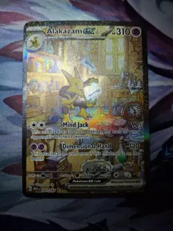 Pokemon TCG Alakazam EX 151 Holo Card Scarlet & Violet 201/165 SIR - Image 1