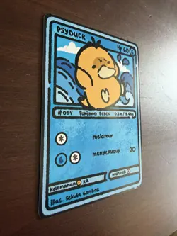 Psyduck - Lompatan Pertama - Selada Gambar Pokemon Fan Art Card Non-Holo - Image 2