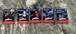 2025 SDCC Magic the Gathering x Spider-Man Set of 5 Welcome Decks + Playing Mat - Image 2