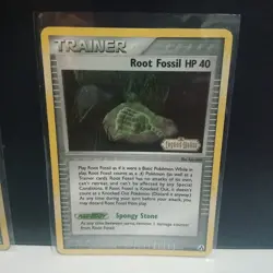 2 card Trainer reverse holo lot Potion and Root Fossil ex Hidden Legends/ Delta - Image 2