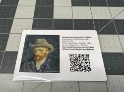 Pikachu With Grey Felt Hat Van Gogh Museum Pokemon Promo Card *INSERT ONLY* NM A - Image 1