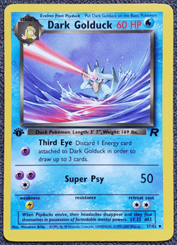 1st Edition Dark Golduck - Team Rocket - #37/82 - Vintage Pokemon Card 2000 WOT - Image 1