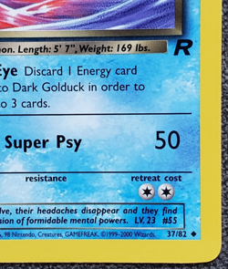 1st Edition Dark Golduck - Team Rocket - #37/82 - Vintage Pokemon Card 2000 WOT - Image 4