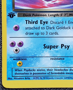 1st Edition Dark Golduck - Team Rocket - #37/82 - Vintage Pokemon Card 2000 WOT - Image 5
