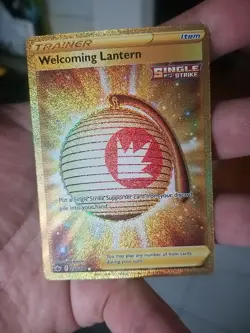 Welcoming Lantern 230/198 Gold Secret Rare Chilling Reign Pokemon Card Mint NM - Image 1