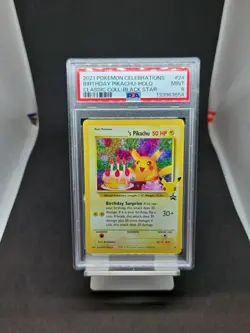 Birthday Pikachu 24 - Celebrations - PSA - Pokemon Card (Equiv. CGC BGS) - Image 1