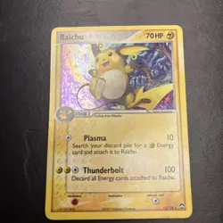 Raichu Holo 12/108 Secret Wonders Pokemon Card MP / LP Vintage 2007 - Image 1