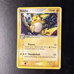Raichu Holo 12/108 Secret Wonders Pokemon Card MP / LP Vintage 2007 - Image 2