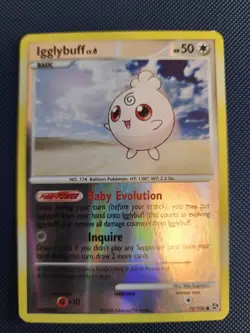 Pokemon Card Igglybuff Common Great Encounters 70/106 LP - Image 1
