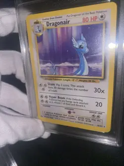 Dragonair 18/102 GRADED 10 MINT PGC Pokemon Card 1999 - Image 1