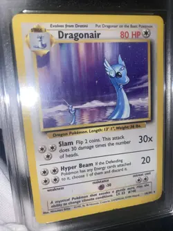 Dragonair 18/102 GRADED 10 MINT PGC Pokemon Card 1999 - Image 4