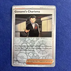 Giovanni's Charisma 161/165 Reverse Holo - 151 Pokemon Card - NM - Image 1